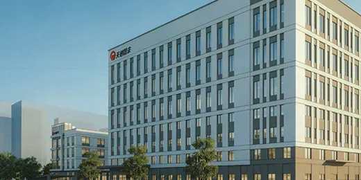天創粉末新產研基地建筑效果