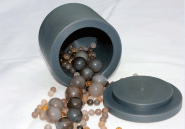 行星钢化尼龙球磨罐罐体外观与结构细节