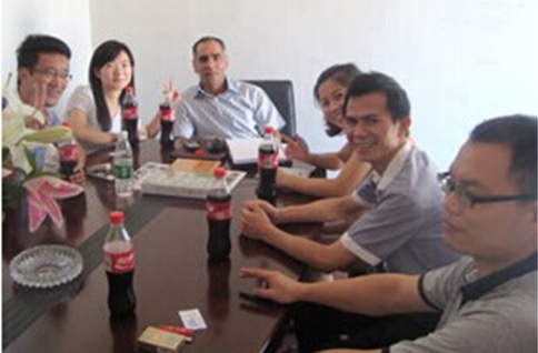 德国合作伙伴来天创粉末洽谈行星球磨机项目