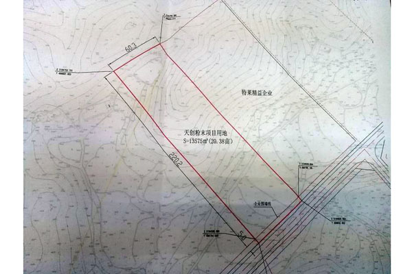 天创粉末项目用地规划图